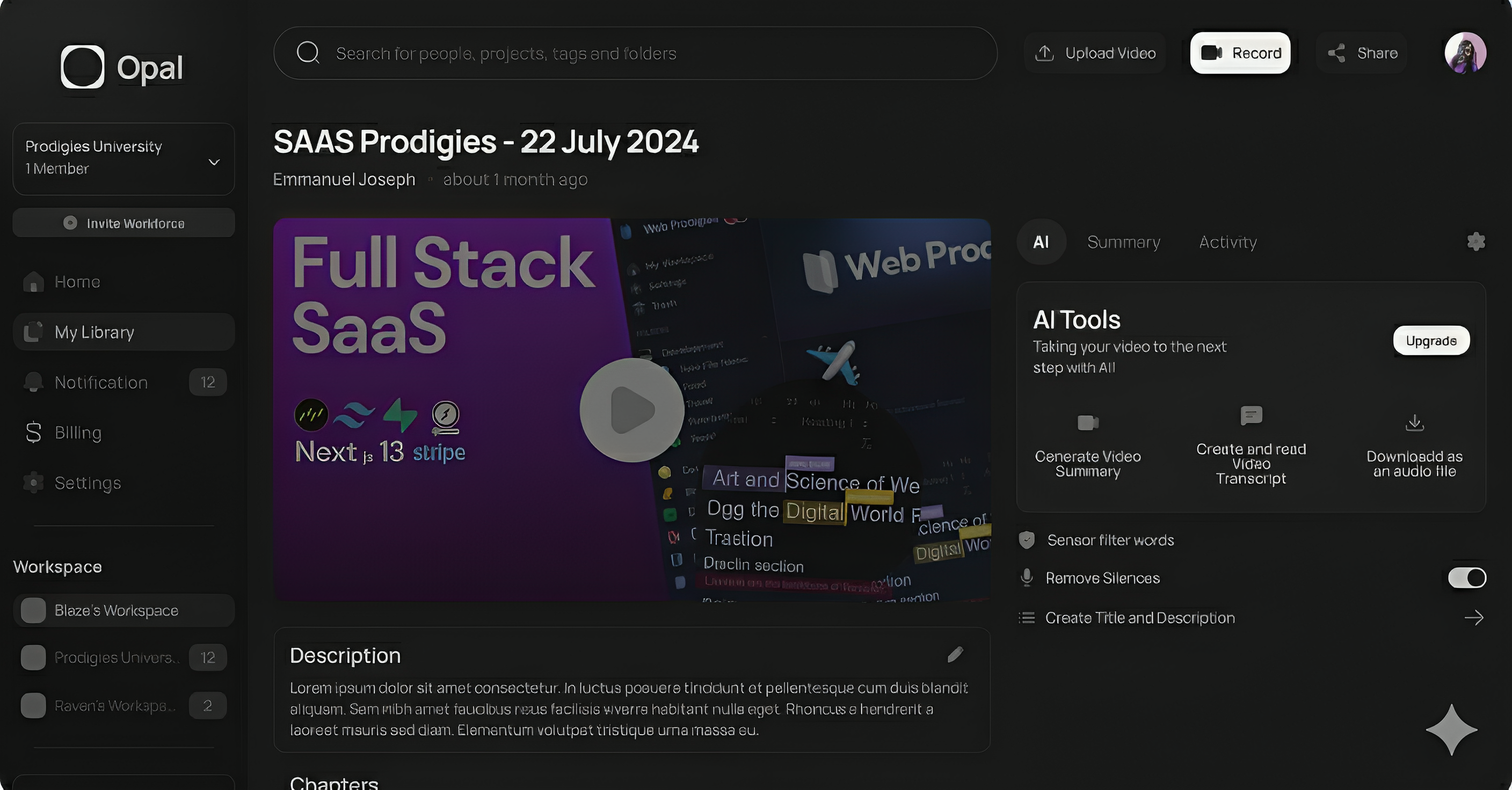 Opal Screen Recorder